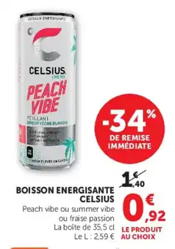 U Express Boisson energisante celsius offre