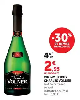 U Express Vin mousseux charles volner offre