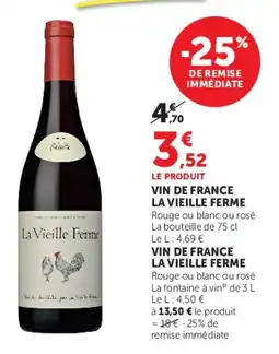 U Express Vin de france la vieille ferme offre