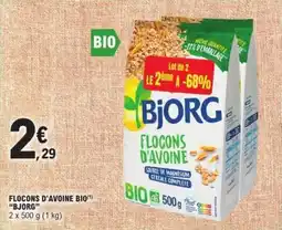 E.Leclerc Express Flocons d'avoine bio bjorg offre