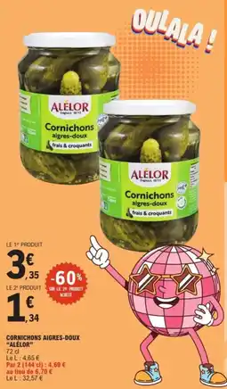 E.Leclerc Express Cornichons aigres-doux alélor offre