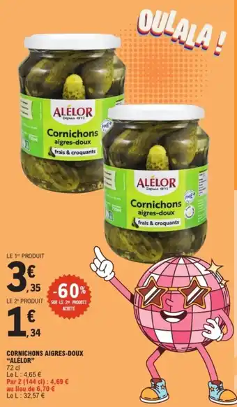 Cornichons aigres-doux alélor
