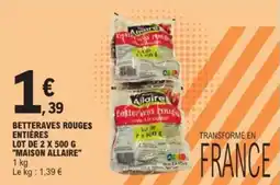 E.Leclerc Express Betteraves rouges entières maison allaire offre