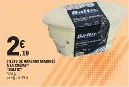 E.Leclerc Express Filets de harengs marinés à la crème baltic offre