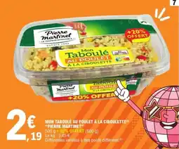 E.Leclerc Express Mon taboulé au poulet à la ciboulette pierre martinet offre