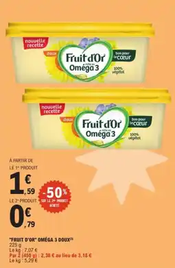 E.Leclerc Express Fruit d'or omega 3 doux offre