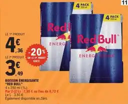 E.Leclerc Express Boisson énergisante red bull offre