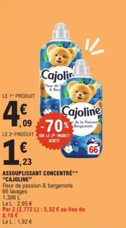 E.Leclerc Express Assouplissant concentré cajoline offre