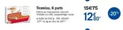 Picard Tiramisu 6 parts offre