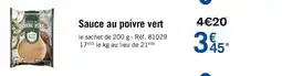 Picard Sauce au poivre vert offre