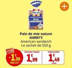 Coccimarket Pain de mie nature harry's offre