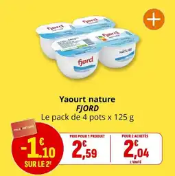 Coccimarket Yaourt nature fjord offre