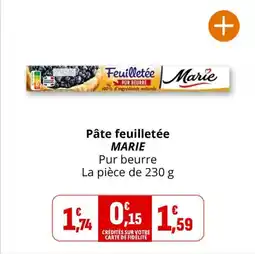 Coccimarket Pâte feuilletée marie offre