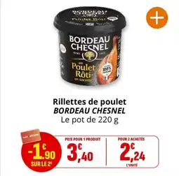Coccimarket Rillettes de poulet bordeau chesnel offre