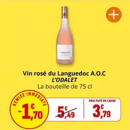 Coccimarket Vin rosé du languedoc a.o.c l'odalet offre