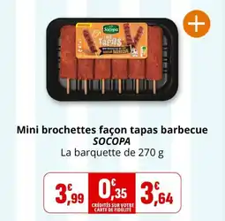 Coccimarket Mini brochettes façon tapas barbecue socopa offre