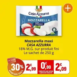 Coccimarket Mozzarella maxi casa azzurra offre
