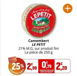 Coccimarket Camembert le petit offre