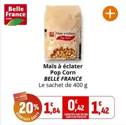 Coccimarket Maïs à éclater pop corn belle france offre