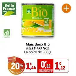 Coccimarket Maïs doux bio belle france offre