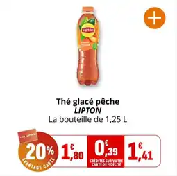 Coccimarket Thé glacé pêche lipton offre