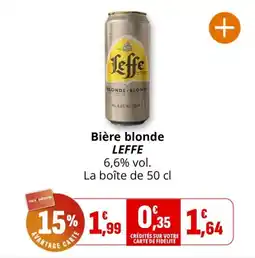 Coccimarket Bière blonde leffe offre