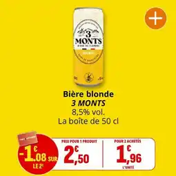 Coccimarket Bière blonde 3 monts offre