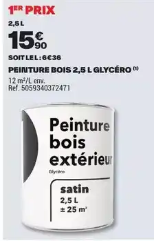 Brico Dépôt Peinture bois offre