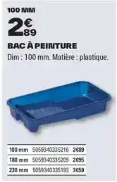 Brico Dépôt Dim - bac à peinture offre