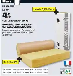 Brico Dépôt Kraft - rouleau lvd 38 kraft 5,40x120ml ep-100mini offre