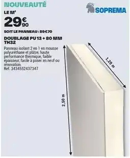 Brico Dépôt Facile - doublage pu 13 + 80 m th32 offre