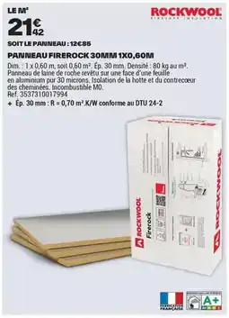 Brico Dépôt Rockwool - panineau offre