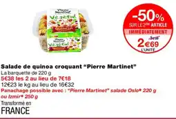 Monoprix PIERRE MARTINET Salade de quinoa croquant offre