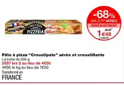 Monoprix CROUSTIPATE Pâte à pizza aérée et croustillante offre