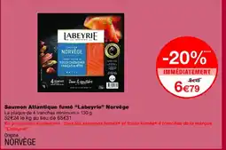 Monoprix LABEYRIE Saumon Atlantique fumé Norvège offre
