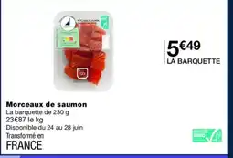 Monoprix Morceaux de saumon offre