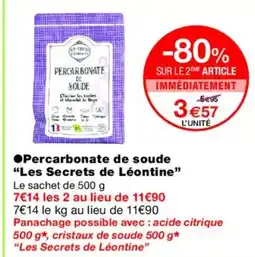 Monoprix LES SCRETS DE LÉONTINE Percarbonate de soude offre