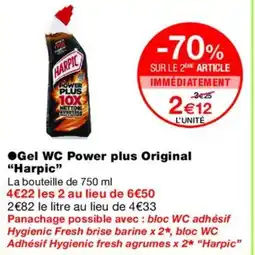 Monoprix HARPIC Gel WC Power plus Original offre