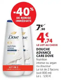 Hyper U DOUCHE ADVANCE CARE DOVE offre