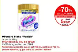 Monoprix VANISH Poudre blanc offre