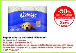 Monoprix KLEENEX Papier toilette coussiné offre