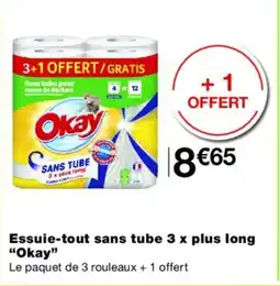 Monoprix OKAY Essuie-tout sans tube 3 x plus long offre