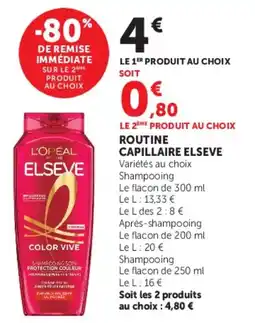 Hyper U ROUTINE CAPILLAIRE ELSEVE offre