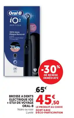 Hyper U BROSSE A DENTS ELECTRIQUE 102 + ETUI DE VOYAGE ORAL-B offre