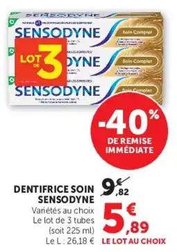 Hyper U DENTIFRICE SOIN SENSODYNE offre