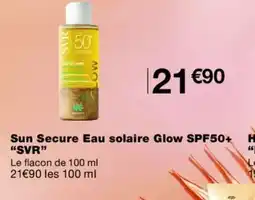 Monoprix SVR Sun Secure Eau solaire Glow SPF50+ offre
