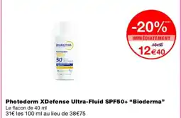 Monoprix BIODERMA Photoderm XDefense Ultra-Fluid SPF50+ offre