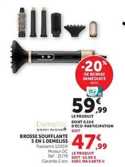 Hyper U BROSSE SOUFFLANTE 5 EN 1 DEMELISS offre