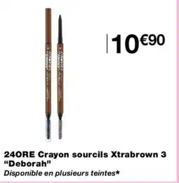 Monoprix DEBORAH 24ORE Crayon sourcils Xtrabrown 3 offre
