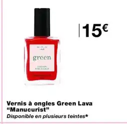 Monoprix MANUCURIST Vernis à ongles Green Lava offre